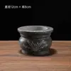 Queimador de Incenso Redondo de Pedra Queimador de Incenso de Pedra Ornamento Esculpido em Pedra Suprimentos Templo Salão Ancestral Queima de Incenso ao Ar Livre