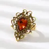 Acessórios de Moda para Gravatas Masculinas Fivela de Toalha de Seda Fivela de Gravata Personalizada com Coroa Bola de Flor Gota d'Água Aro de Gravata DIY