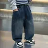 Ropa de Invierno para Niños Jeans con Felpa Estilo Coreano Niños Pequeños Hermoso Mono Pantalones de Terciopelo de Pierna Curva Pantalones Elegantes para Bebé Transfronterizo