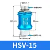 Válvula de corrediça manual pneumática HSV-06/08/10/15 válvula de acionamento manual por botão 2 vias 3 vias 4 vias interruptor deslizante válvula de controle manual