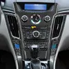 Adecuado para Cadillac CTS 08-13, panel de cambio de marchas de fibra de carbono, accesorios de modificación interior del coche.