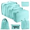 Conjunto de Armazenamento de Viagem com Compartimentos para Organização Fácil, Conjunto Multifuncional de Sete Peças para Organização Doméstica e Armazenamento Portátil