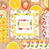 WW091 fruta limón fresa decoración creativa cultural papel material para cuenta de mano papel de fondo para álbum de recortes