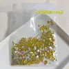 Rhinestones Amarelos de Cristal Diamante para Nail Art Limão Dourado Amarelo Ss4 Pedrinhas Redondas Planas Adesivos Brilhantes de Celebridade da Internet
