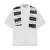 Chal de Retazos con Diseño Retro Americano Camiseta de Manga Corta para Hombres y Mujeres, Tops Sueltos y Versátiles de Verano para Parejas