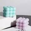Celebridad de Internet Estilo Nuevo Vela Aromática Adornos de Atmósfera para el Hogar Regalo de Cumpleaños Fabricante Venta al por Mayor Vela Aromática Cubo de Rubik