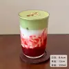 Taza de Fresa Famosa en Internet, Taza de Helado, Vaso de Vidrio Transparente, Taza para Batidos, Taza para Té de Leche, Taza para Bebidas de Café, Taza para Té de Frutas