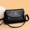 Auténtico Bolso Cruzado de Cuero Suave para Mamá 2026 Nuevo Versátil para Mujer Gran Capacidad Bolso de Hombro de Moda Bolso de Mujer Multicapa