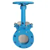 Válvula de Compuerta Tipo Cuchillo Pz73H-10C, Válvula de Bola de Acero Inoxidable, Válvula de Compuerta Tipo Cuchillo para Tubería de Aguas Residuales Químicas