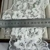 Nova Renda de Poliéster Solúvel em Água, Renda Bordada em Tela, Acabamento de Renda Exquisito para Têxteis Domésticos e Vestidos