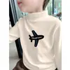 Camiseta Interior de Felpa Cepillada para Niños, Estilo Nuevo Otoño/Invierno 2026, Cuello Semi-Alto, Ropa Interior Cálida, Top Casual, Moderno