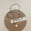 Estilo de Nicho, Gama Alta, Lujo Ligero, Estilo Dulce y Fresco, Cadena para Clavícula de Corazón, Moda Retro para Mujer, Collar Sencillo de Cristal Roto Plateado