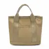 Bolsa de Lona para Mujer de Gran Capacidad para Almuerzo Bolso de Mano para Oficinista Bolsa para Fiambrera Múltiples Compartimentos Bolsillo con Solapa Bolso Cruzado para Pantalones Bolso de Mamá
