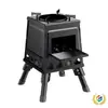 Fogão a Lenha Portátil para Exterior, Fogão a Carvão para Acampamento, Fogão de Cozinha Rural, Equipamento Dobrável para Cozinhar