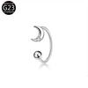 Titânio F136 Flor Borboleta Lua Diamante Bola de Aço Bola de Aço Piercing de Lábio Material G23 Joias para Piercing Atacado Transfronteiriço