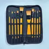 Set de Pinceles de Nylon para Acuarela y Óleo Transfronterizo, Set de Herramientas de Pintura, Pinceles Planos, Pinceles, Set de Pinceles, Fábrica de Origen