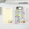 Bloc de Notas Adhesivas Estilo Portapapeles A6 de Dibujos Animados Colección Página de Color Bloc de Papel Fotográfico Bloc de Notas Portátil para Recordatorios