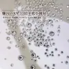 Pedras de Strass Redondas Pequenas K9 Sparkling White com 33 Facetas e Base Plana para Nail Art, Pacote Misto de Pedras de Strass Coloridas com Base Plana Decorações para Nail Art