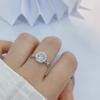 Anillo de plata esterlina s925 de suministro transfronterizo de Europa y Estados Unidos, diseño de nicho, diamante flash, nueva moda Joker, circonita, anillo de boda al por mayor
