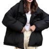 Abrigo acolchado de algodón grueso de estilo coreano para mujer, abrigo corto de invierno nuevo, abrigo holgado acolchado de algodón, abrigo negro acolchado de algodón, venta al por mayor