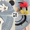 Chapéu de Balde Jeans em Formato de Mão Estilo Japonês para Mulheres, Tendência Primavera e Verão, Peculiar, Divertido, Fofo Chapéu de Sol