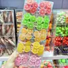 Novos e Divertidos Elásticos de Cabelo com Fatias de Frutas (Toranja, Limão, Laranja e Limão) para Crianças, Criativos Scrunchies para Menininhas