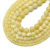 Jade Limão Natural Contas Redondas Brilhantes Simples Feito à Mão DIY Pulseira Pulseira Colar Acessórios Material