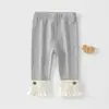 Leggings para bebé, pantalones nuevos y elegantes para niños de primavera y otoño, pantalones largos para niñas, cómodos leggings apilados Clase A