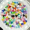 Bloques de Construcción Cubo de Patchwork Colorido Pulsera de Cuentas Hecha a Mano DIY Cadena para Teléfono Llavero Accesorios de Joyería Materiales