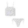 Artículo Caliente Transfronterizo de AliExpress Nueva Moda Femenina Primavera 2026 Conjunto de Bikini Sexy de Lunares con Tirantes