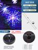 Lámpara solar LED de fuegos artificiales con diseño de diente de león para bodas, lámpara decorativa para jardín, lámpara de alambre de cobre, lámpara impermeable para césped al aire libre.