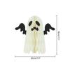 Enfeites Engraçados de Fantasma Branco para o Halloween Sacola de Papel Dobrável Vitrine de Shopping Atmosfera Festiva Artesanato Decorativo