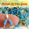 Clipe de silicone rápido trigêmeo, dispositivo de bifurcação antienrolamento, conector de oito anéis, pino giratório, acessórios de pesca