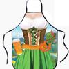Delantal con cuello halter para comercio electrónico de comercio exterior, Delantal de cocina creativo y personalizado, Delantal popular de Oktoberfest para hombres y mujeres