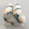 Rodillo Mini de 4 Pulgadas para Pulgar Núcleo de Rodillo Cepillo Rodillo Mini Fibra Química Hilo de Algodón Raya Amarilla Única Raya Amarilla Azul Cepillo de Lana Herramienta de Pintura