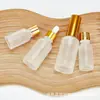 Frasco de Vidro Fosco com Conta-gotas Frasco para Óleo Essencial Portátil de Viagem Frasco Recarregável Cosmético 5ml Frasco de Amostra de Essência de Beleza Frasco Vazio