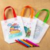 Bolsa de pintura no tejida con relleno de color para niños, hecha a mano, para pintar a mano, material artístico