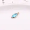 Ojo de Caballo borde de cobre cristal vidrio colgante accesorios para joyería diy conexión de doble colgante pendientes horquilla materiales de producción