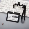 Youhe 6075/6076 Juego de identificación, tarjeta transparente doble, cordón para identificación, tarjeta de trabajo, cordón para identificación, cordón para colgar, impresión
