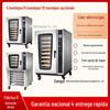 Forno elétrico de circulação de ar quente de 8 camadas e 8 placas Forno comercial de pão de aveia com umidificação por spray