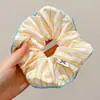 Goma para el pelo con estampado estilo Academia Melard para mujer, scrunchie de satén con malla de estampado de leopardo vintage, banda elástica de alta elasticidad y duradera