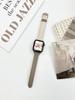 Outono e inverno nova cintura pequena cor combinando couro de lichia para apple watch8 apple 7 pulseira de relógio s9 4563
