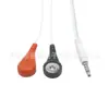 Conector de Áudio Personalizado de 3,5mm com Cinco Polos, Conector Fêmea de Eletrodo de 4,0mm Um para Dois, Fio de Conexão para Terapia e Massagem com Encaixe