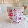 Bolsa de cosméticos de algodón con estampado de dibujos animados lindos Harada Buji, bolsa de almacenamiento, bolsa pequeña estampada, fabricantes al por mayor
