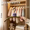 Colgador creativo de muñeca de calabaza morada para uso doméstico, perchero sin marcas para dormitorio, tendedero rosa para colgar ropa