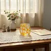 Copos de vela com poá pintados à mão feitos sob medida de fábrica, copos criativos de cera para aromaterapia para casa, pousadas e hotéis, copos de aromaterapia feitos sob medida