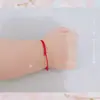 Pulseira de Corda Vermelha Ano do Zodíaco Ultra Fina para Bebê Pulseira Infantil Tornozeleira de Transferência de Segurança Par Presente Simples Proteção