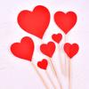 Juego de tarjetas de pastel de amor con estrellas brillantes, accesorios de decoración para pasteles de amor, bandera enchufable, venta al por mayor