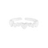 Anillo de plata de ley S925 para mujer, estilo coreano INS, diseño de lujo, versátil, con costuras brillantes en plata, con forma de nicho, 1241