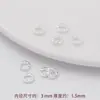 Placa que Conserva el Color Envuelto con Patrón de Martillo Anillo Espaciador de Agujero Grande Anillo Cerrado Anillo para Correr Accesorios de Joyería para Pulsera de Cuentas Hecha a Mano